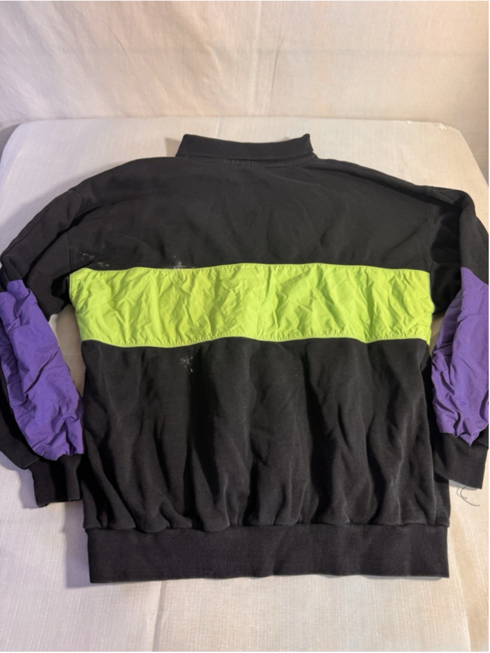 Vintage K2 Winter Wave Sweatshirt Large Colorblock Ski Pullover 90s Neon Retro - Picture 8 of 12
